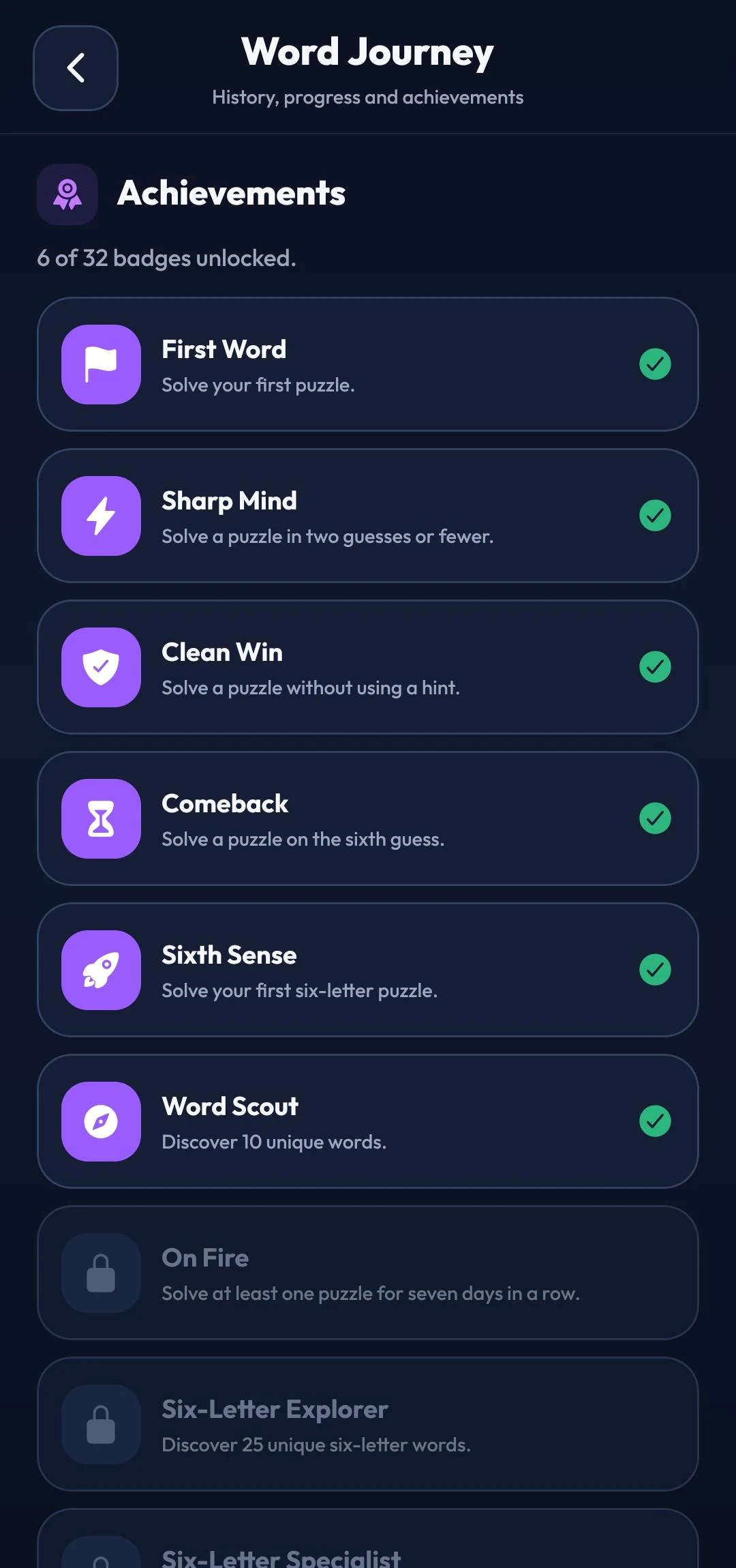 Wordly: Daily Word Puzzle Game screenshot