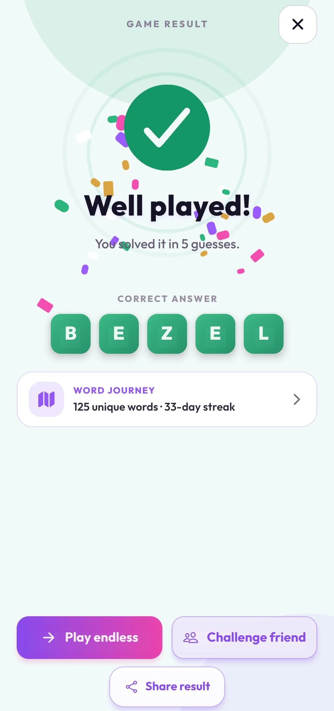 Wordly: Daily Word Puzzle Game screenshot