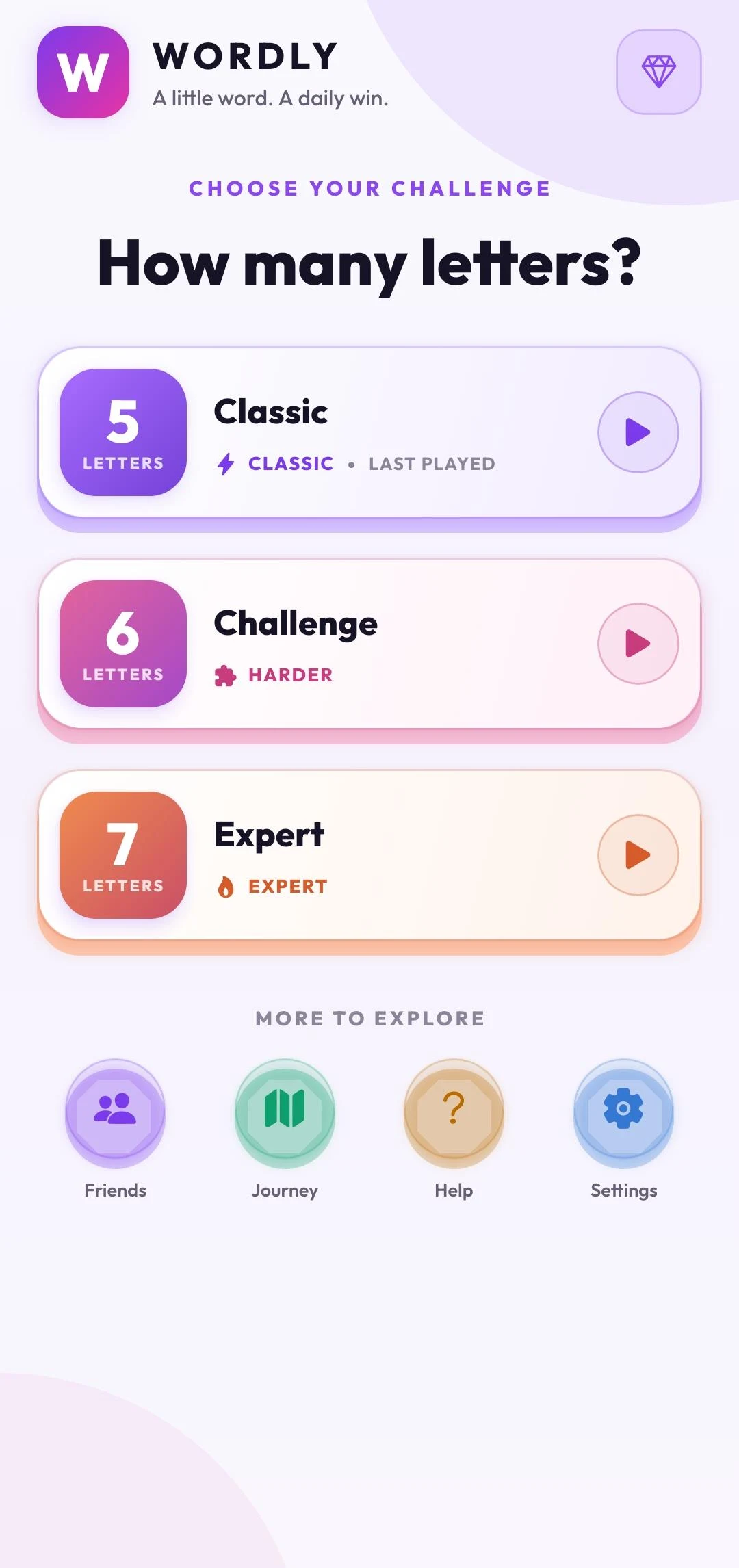 Wordly: Daily Word Puzzle Game screenshot